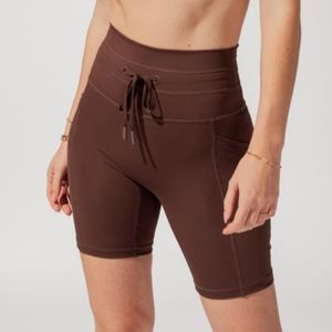 POPFLEX Cargo Biker Short in Carob